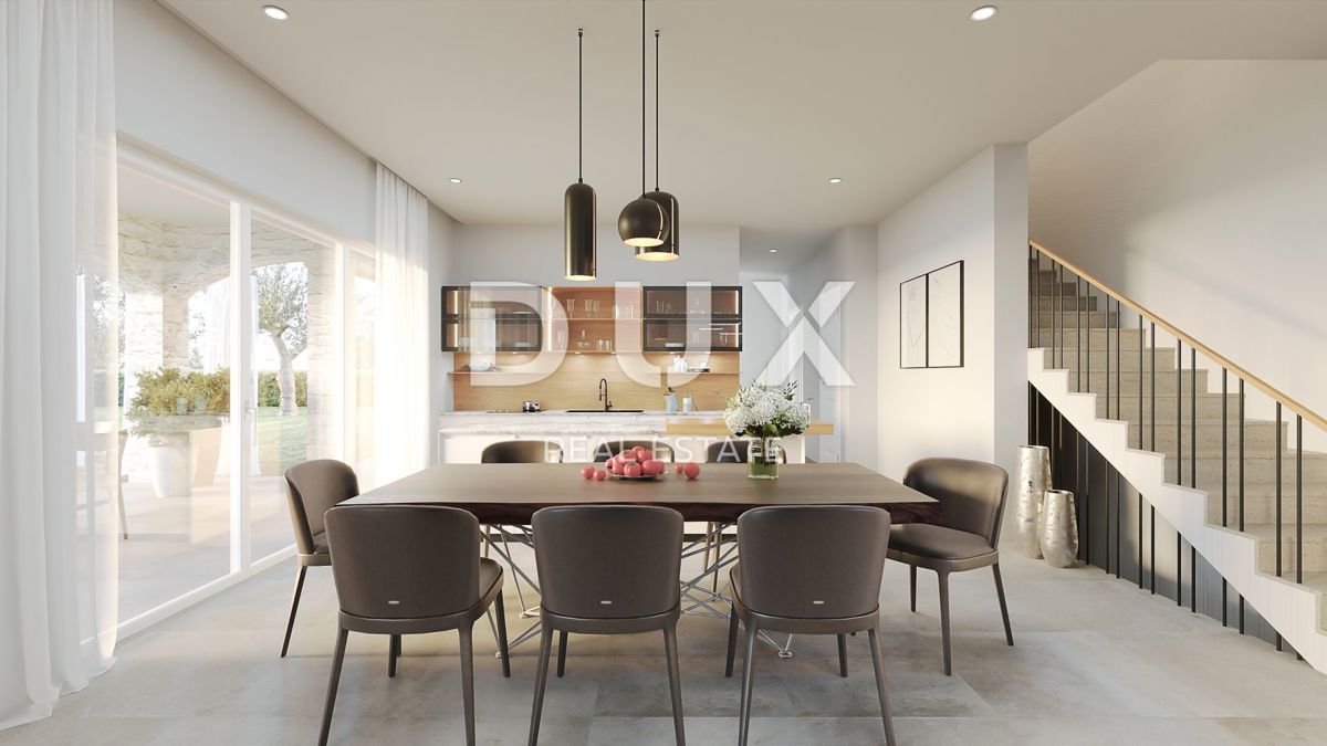 ISTRIA, KAŠTELIR - Affascinante villa in pietra con vista panoramica sul mare