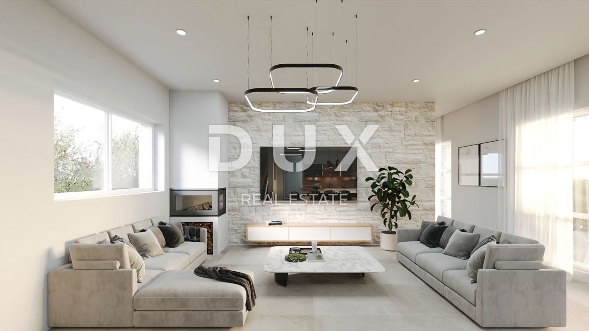 ISTRIA, KAŠTELIR - Affascinante villa in pietra con vista panoramica sul mare