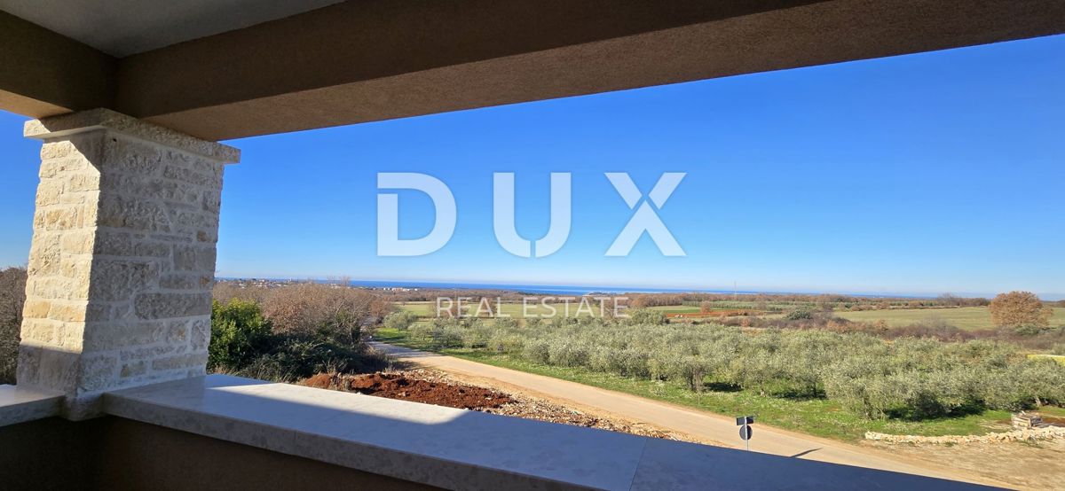 ISTRIA, KAŠTELIR - Affascinante villa in pietra con vista panoramica sul mare