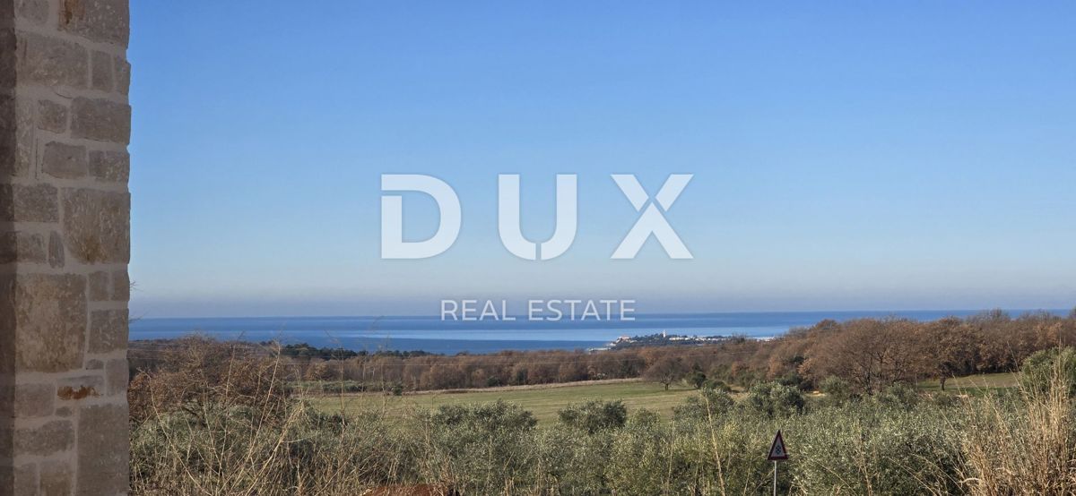 ISTRIA, KAŠTELIR - Affascinante villa in pietra con vista panoramica sul mare