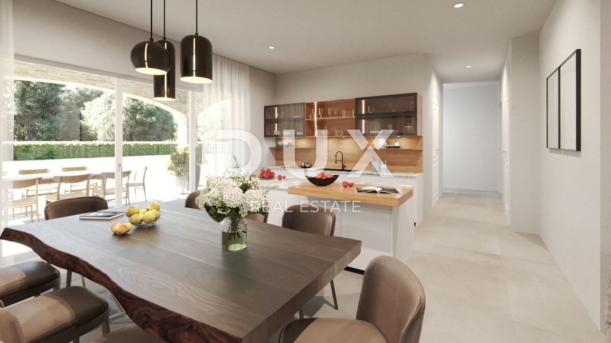 ISTRIA, KAŠTELIR - Affascinante villa in pietra con vista panoramica sul mare