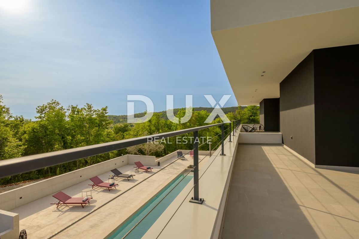 ISTRIA, GROŽNJAN - Villa di design di nuova costruzione con completa privacy, immersa nel verde con una splendida vista