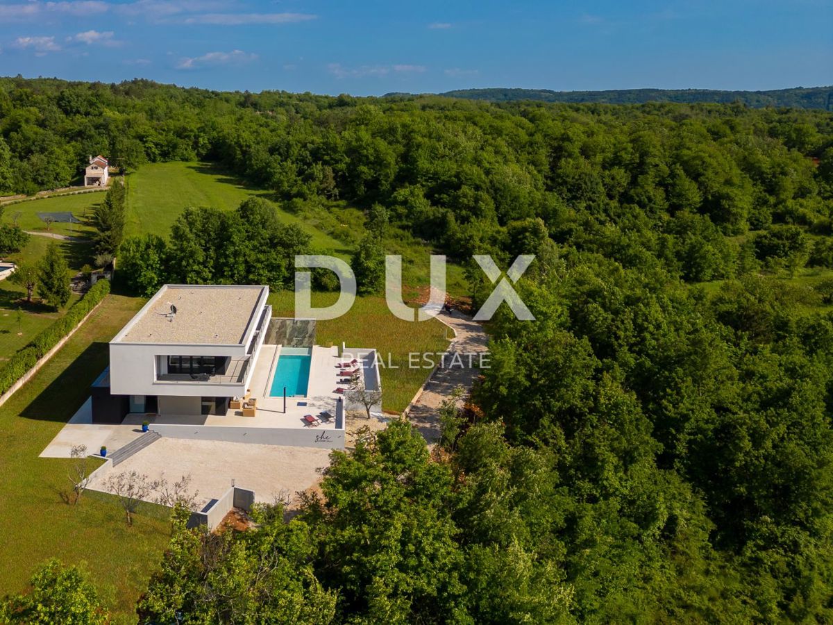 ISTRIA, GROŽNJAN - Villa di design di nuova costruzione con completa privacy, immersa nel verde con una splendida vista