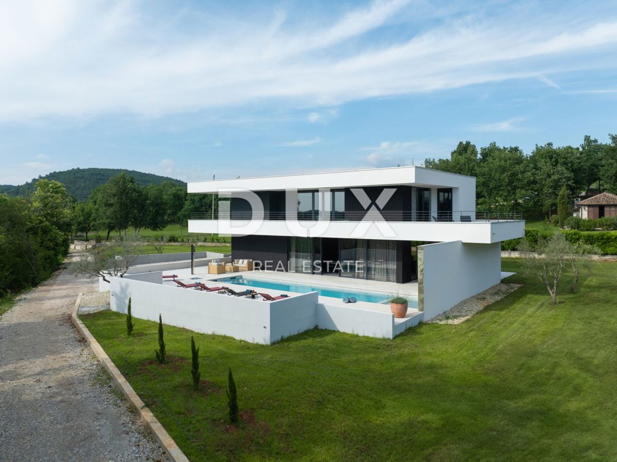 ISTRIA, GROŽNJAN - Villa di design di nuova costruzione con completa privacy, immersa nel verde con una splendida vista