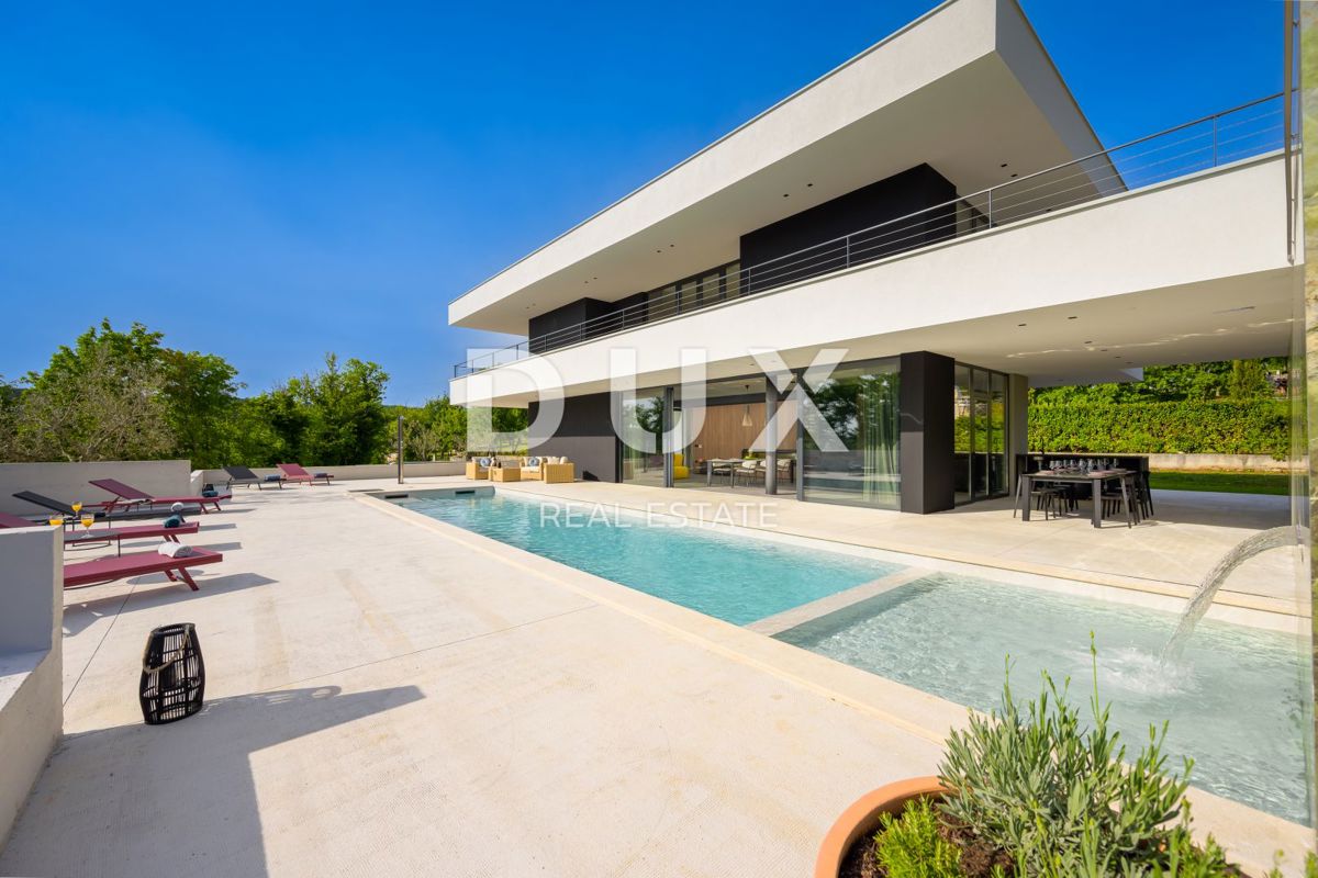ISTRIA, GROŽNJAN - Villa di design di nuova costruzione con completa privacy, immersa nel verde con una splendida vista