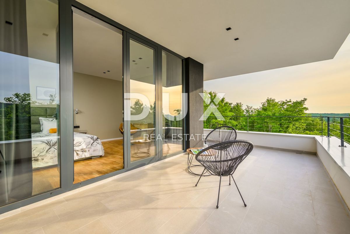 ISTRIA, GROŽNJAN - Villa di design di nuova costruzione con completa privacy, immersa nel verde con una splendida vista