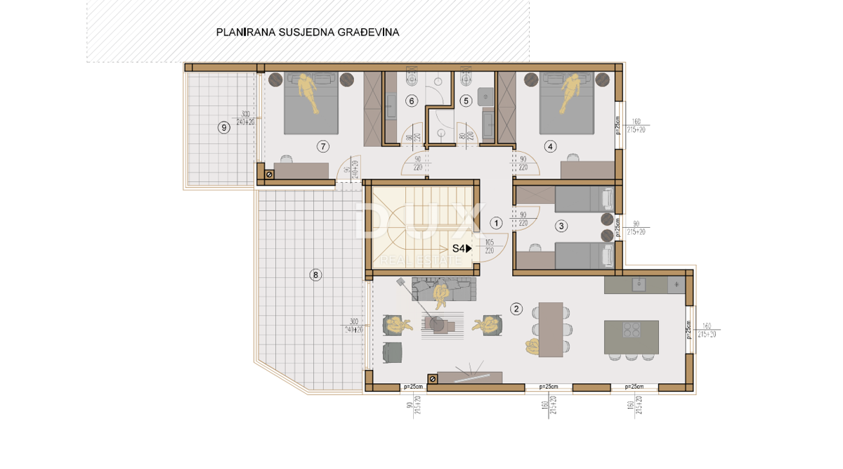 ISTRIA, VALDEBEK - Attico in un nuovo edificio