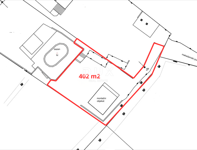 ŠIBENIK, BILICE – Terreno edificabile 402m², pronto per la costruzione