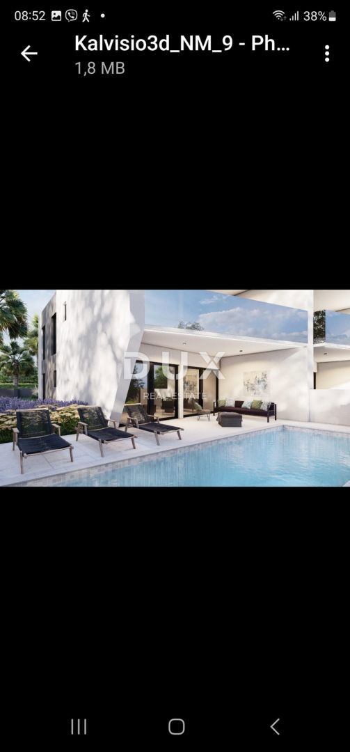 CRIKVENICA, JADRANOVO - lussuosa casa bifamiliare con piscina, 134m2