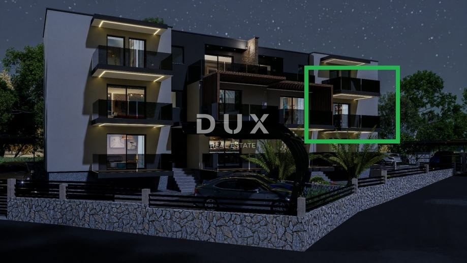 RIJEKA, PEHLIN, PODMURVICE - appartamento 53,92m2 in un nuovo edificio con vista mare, soggiorno + 1 camera da letto, piano terra - APPARTAMENTO 1D