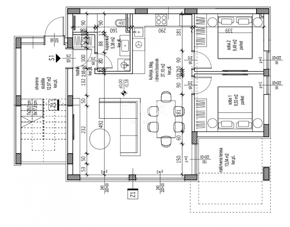 ZADAR, PETRČANE - Nuova costruzione 2a fila al mare! Punta Skala! S1