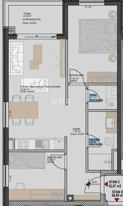 ISTRIA, POREČ - Appartamento moderno in un nuovo progetto vicino al mare, possibilità di finanziamento con mutuo