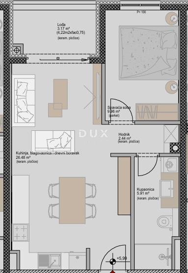 ISTRIA, POREČ - Moderno appartamento con 1 camera da letto in un nuovo progetto, vicino al mare, possibilità di finanziamento con mutuo