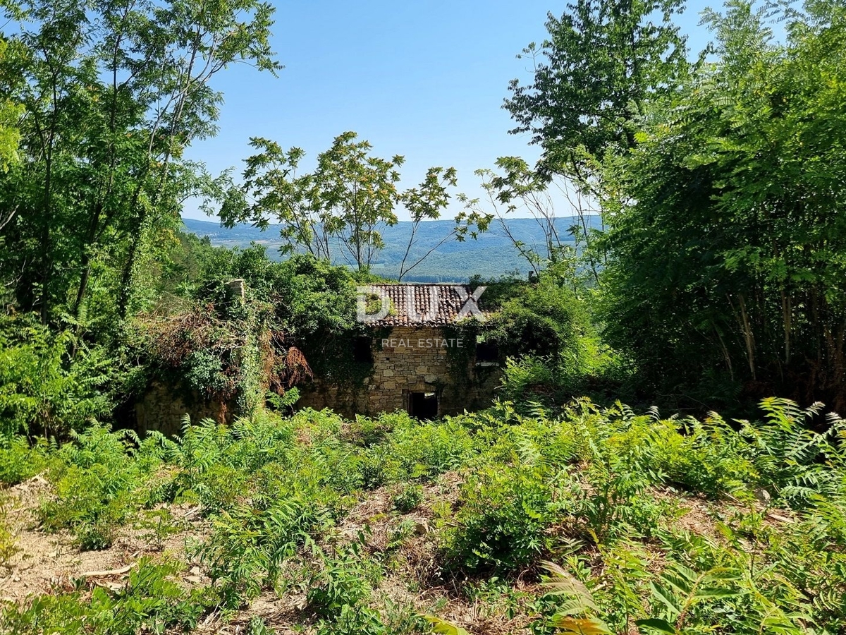 ISTRIA, GROŽNJAN - Terreno edificabile in zona appartata con vista panoramica