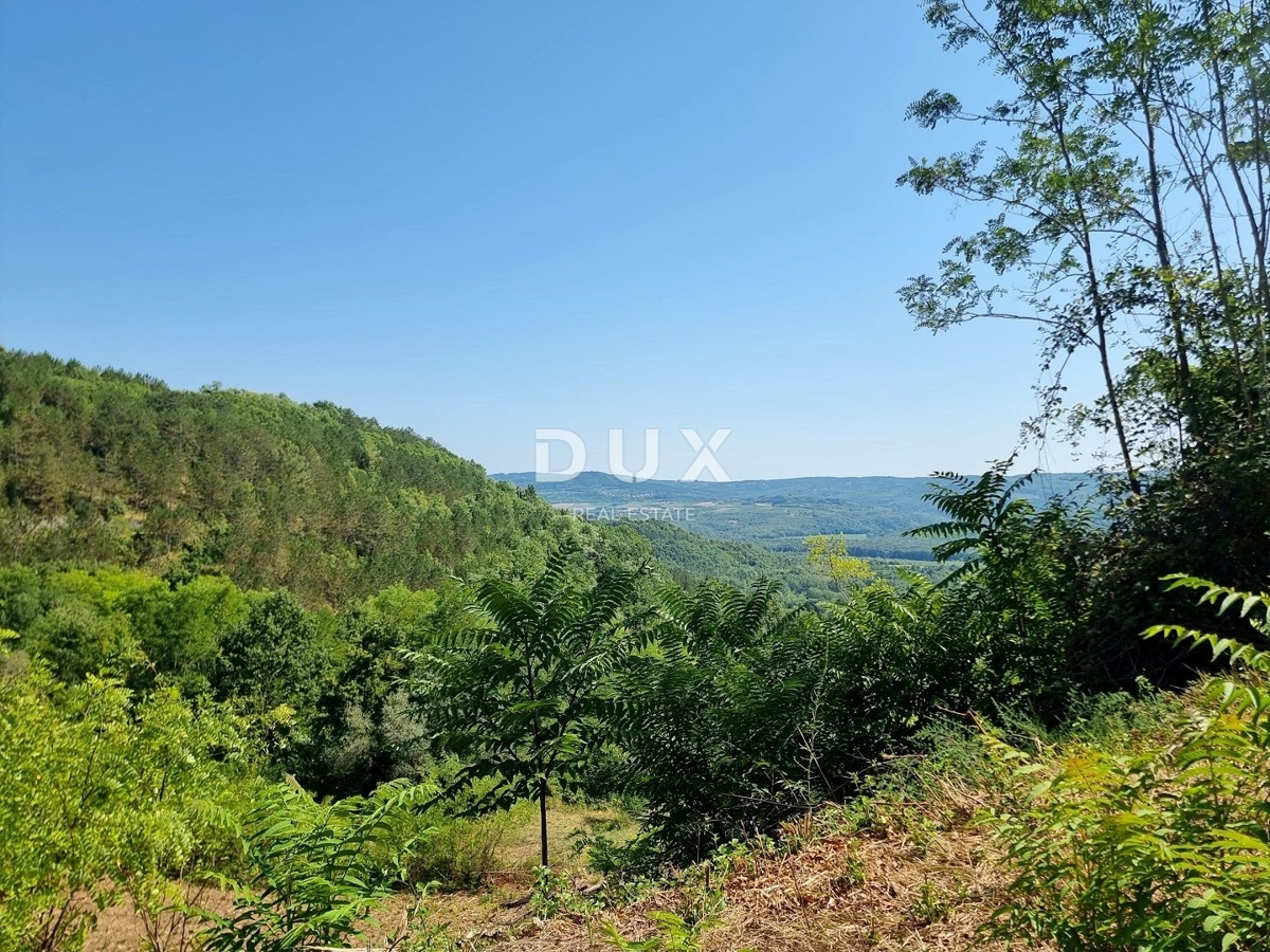 ISTRIA, GROŽNJAN - Terreno edificabile in zona appartata con vista panoramica