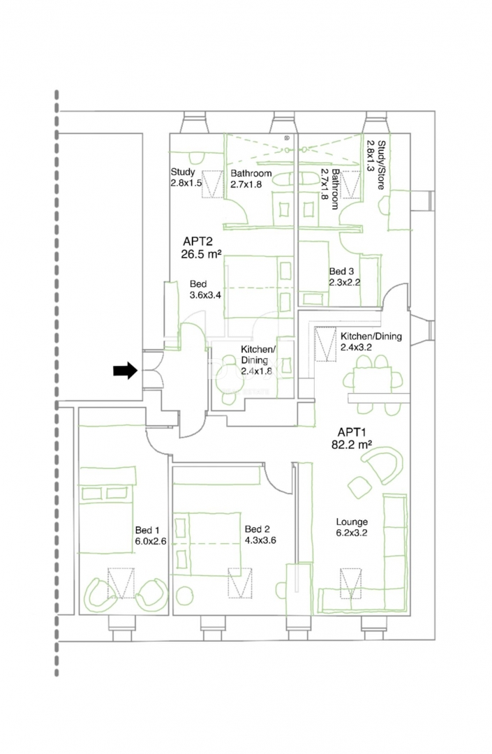 RIJEKA, CENTRO - OTTIMA OPPORTUNITÀ DI INVESTIMENTO con ristrutturazione iniziata