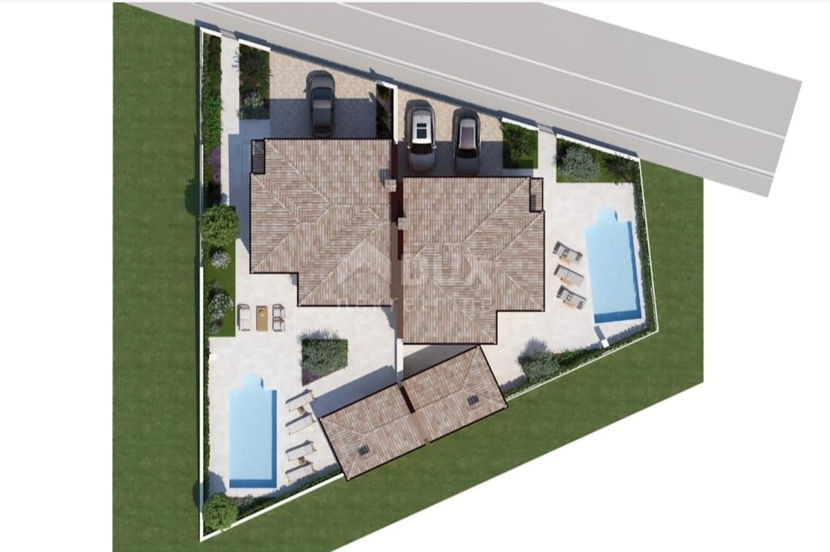 ISTRIA, MOMJAN - Casa bifamiliare con piscina