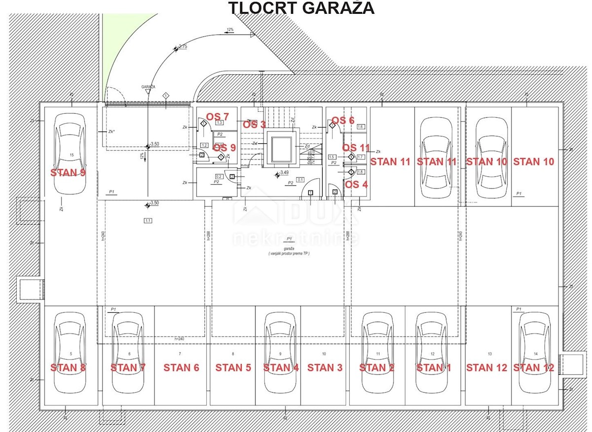 ZADAR, VIDIKOVAC - Appartamento in un nuovo edificio con giardino e garage