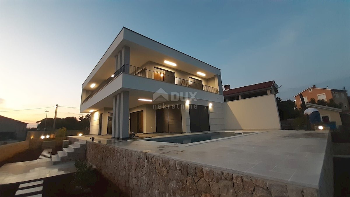 L'ISOLA DI KRK, la zona più ampia della città di Krk - Villa di lusso con vista sul mare