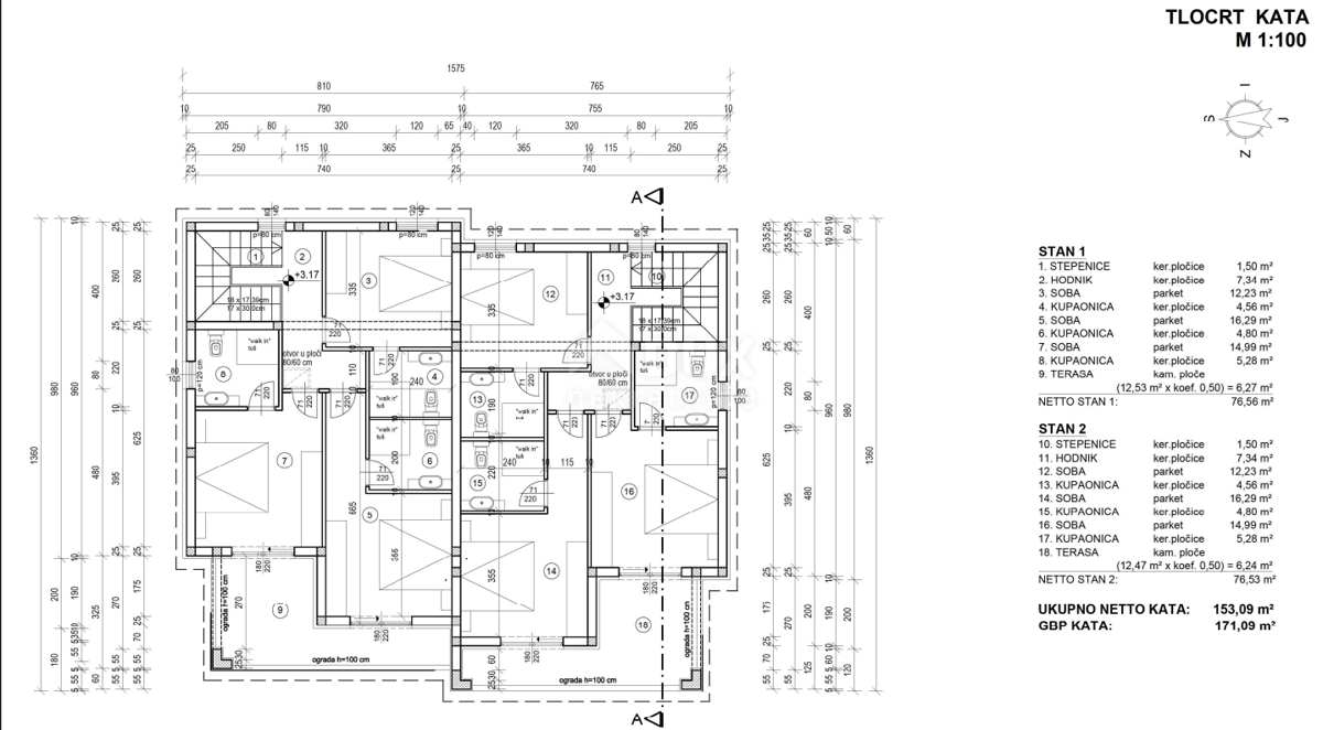 ISOLA DI KRK/MALINSKA - nuova costruzione di lusso 3 camere da letto + bagno