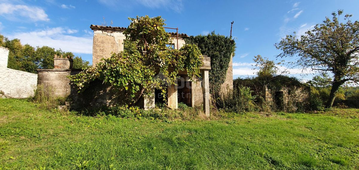 ISTRIA, GRAČIŠĆE - Proprietà 6880 m2 con casa in pietra in un tranquillo villaggio su una collina