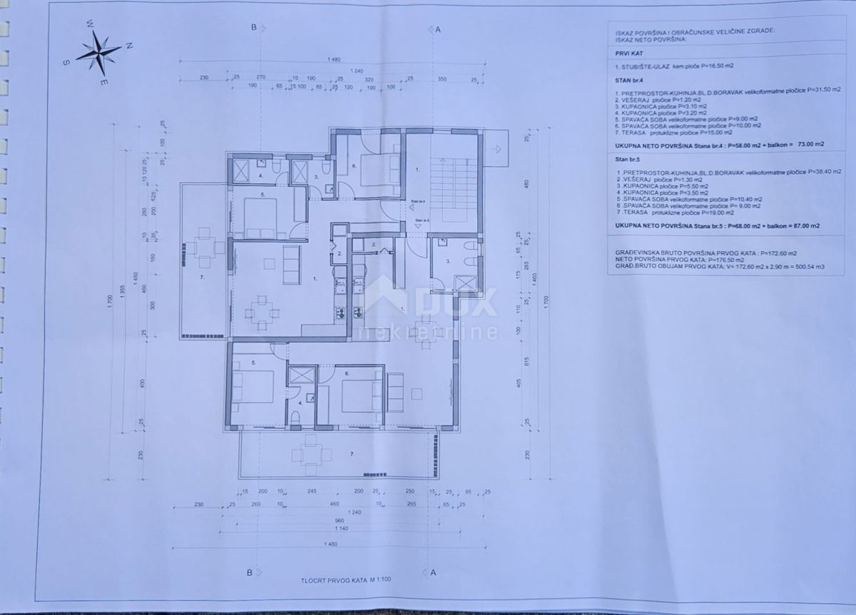 MATULJI, JURDANI, RUPA - terreno edificabile di 9000m2 con EDIFICAZIONE. PERMESSO per un edificio residenziale e commerciale