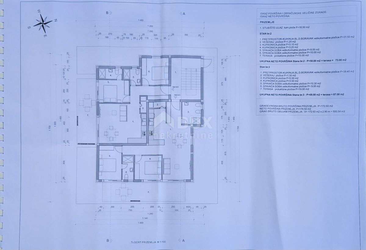 MATULJI, JURDANI, RUPA - terreno edificabile di 9000m2 con EDIFICAZIONE. PERMESSO per un edificio residenziale e commerciale