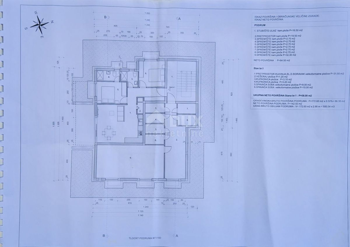 MATULJI, JURDANI, RUPA - terreno edificabile di 9000m2 con EDIFICAZIONE. PERMESSO per un edificio residenziale e commerciale