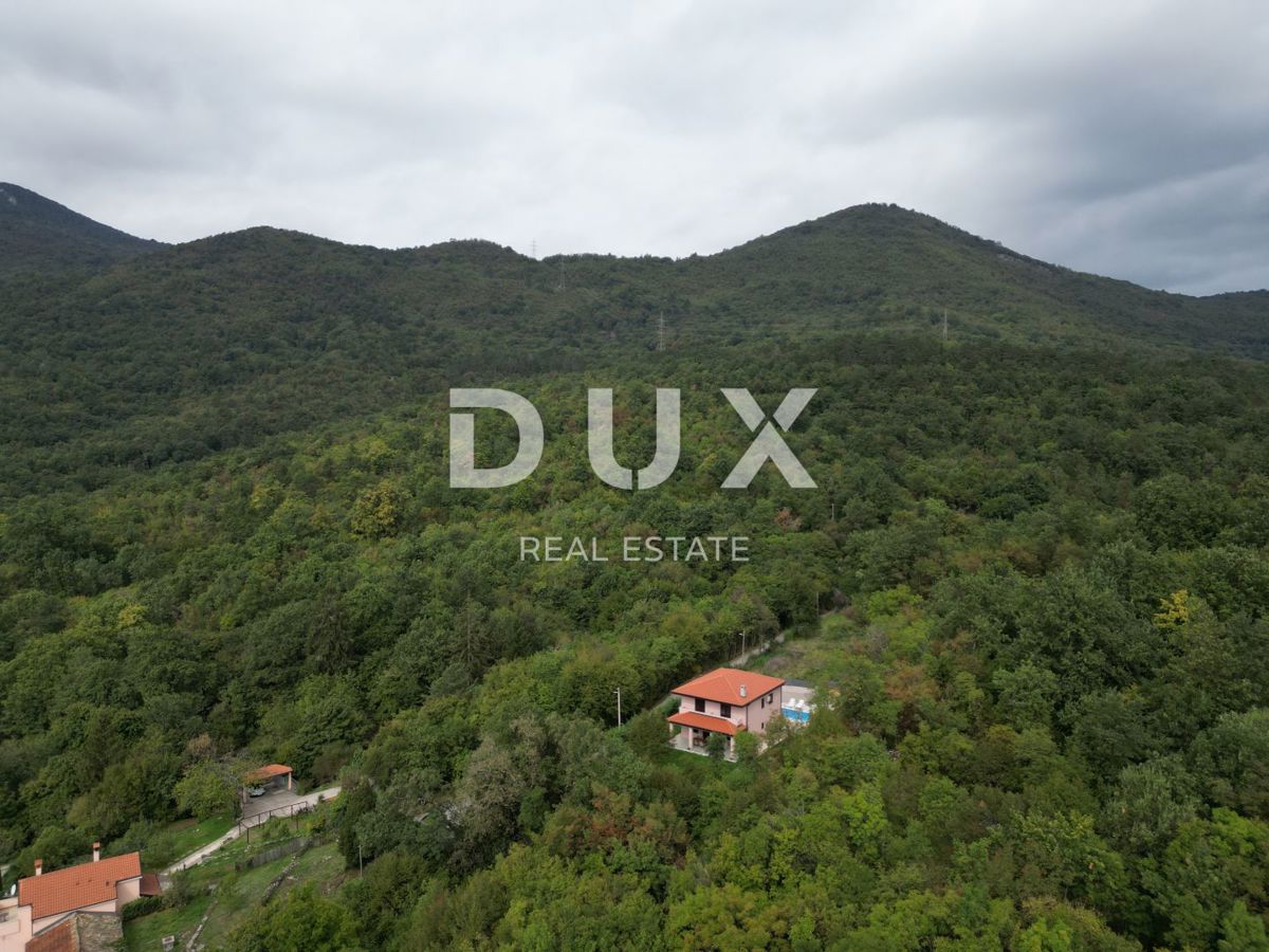 OPATIJA, VEPRINAC - terreno edificabile 600m2 con vista mare per casa familiare/villa/appartamenti/casa in affitto - vacanza con piscina