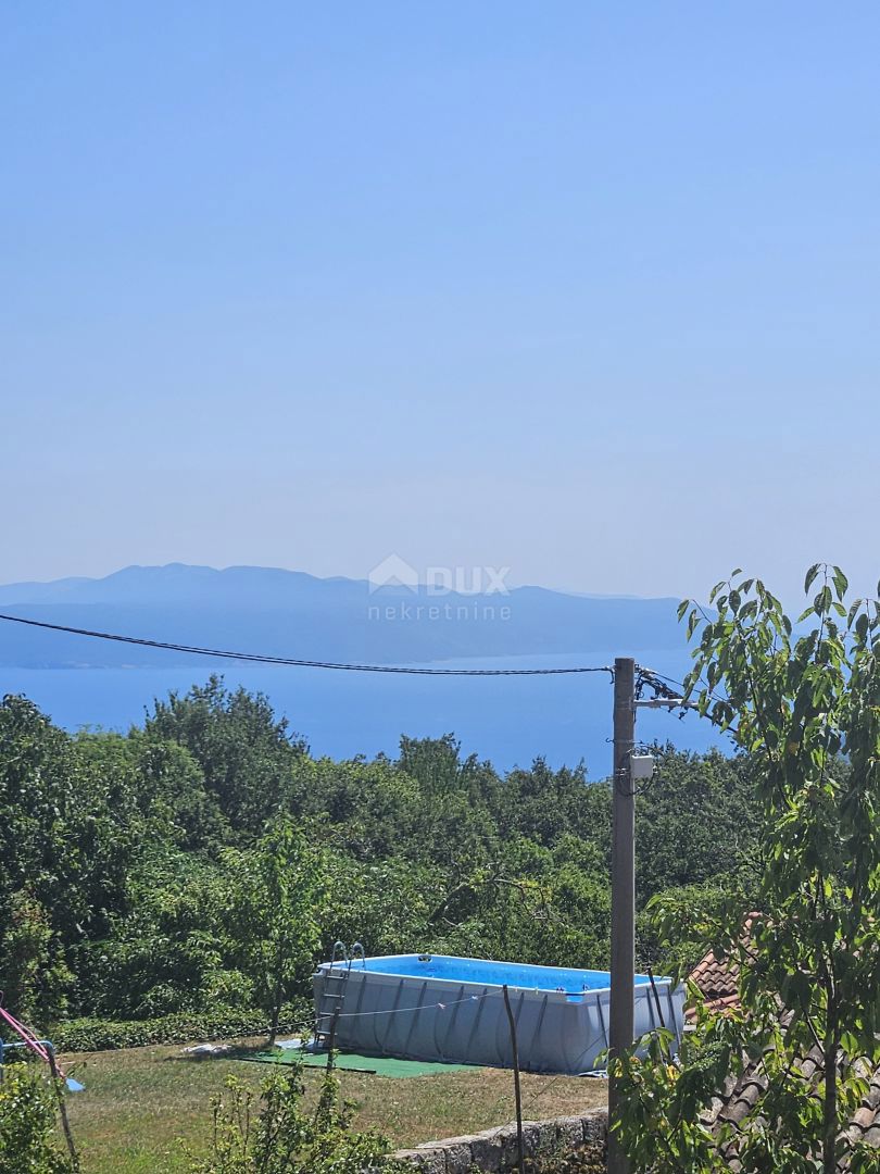 OPATIJA, VEPRINAC - terreno edificabile 600m2 con vista mare per casa familiare/villa/appartamenti/casa in affitto - vacanza con piscina
