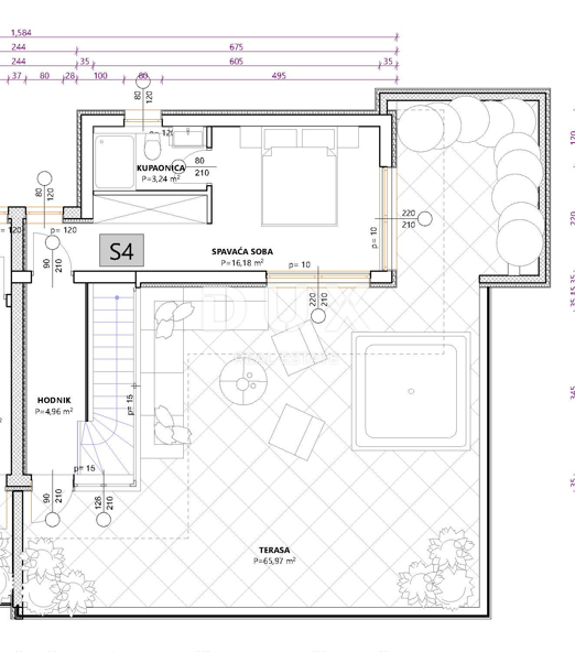 Appartamento Vodice, 11m2