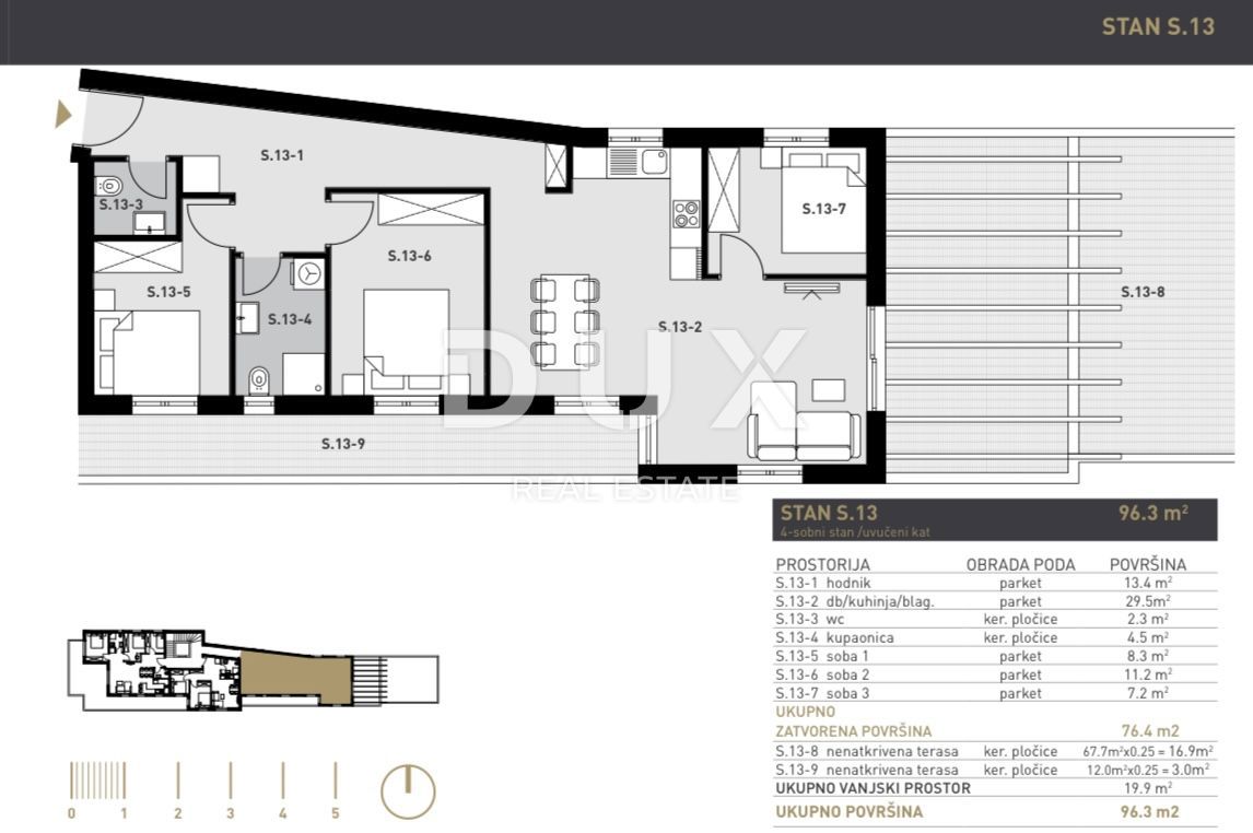 ZAGABRIA, DONJA DUBRAVA - nuova costruzione, appartamento S13 96,3 m²