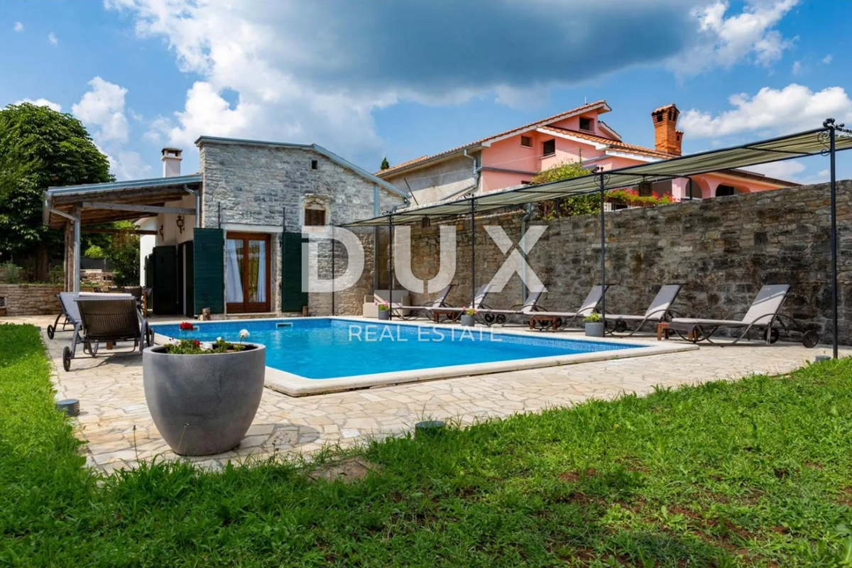 ISTRIA, ŽMINJ (dintorni) - Impressionante casa in pietra d'Istria con piscina