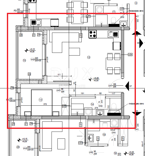 ŠIBENIK, VODICE – Monolocale S7 in un nuovo edificio in posizione tranquilla