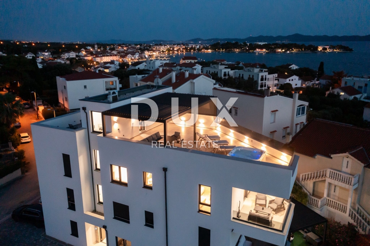 ZADAR, PETRČANE - Attico in costruzione con bellissima vista a 150 m dal mare
