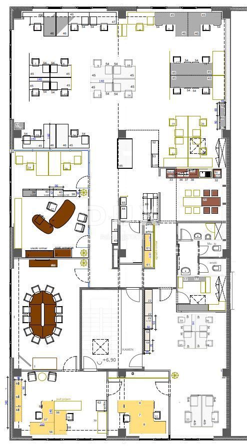 RIJEKA, KASTAV - spazio commerciale / ufficio 527 m2, modernamente arredato!!!