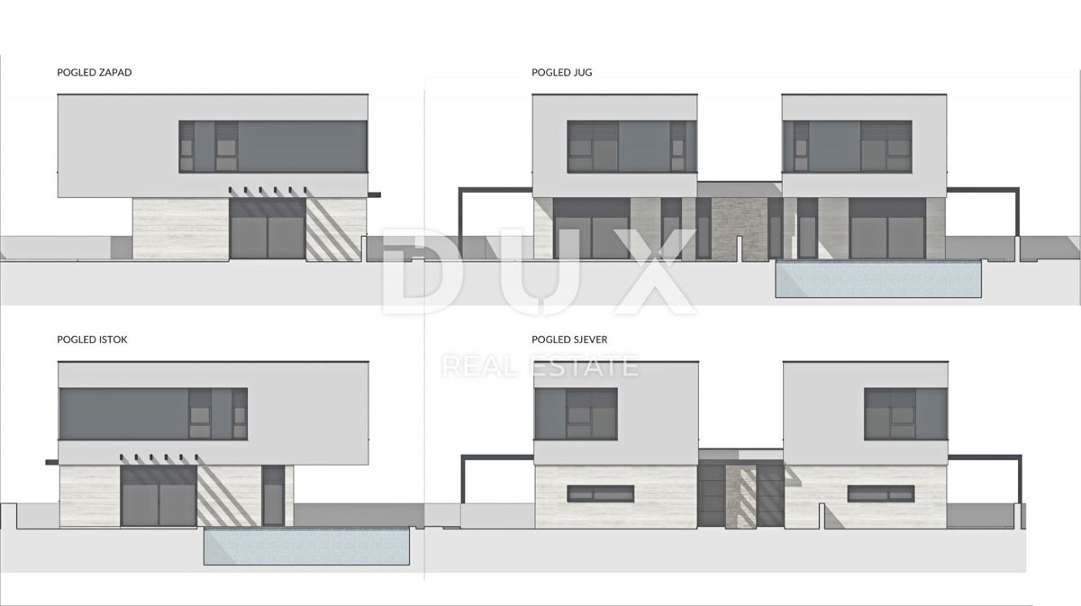 ISTRIA, MEDULIN - Casa di architettura moderna in costruzione