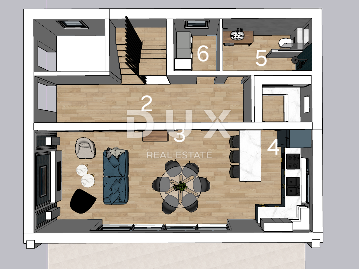 RIJEKA, KOSTRENA - Casa indipendente 4 camere da letto + soggiorno - piscina, giardino e vista!