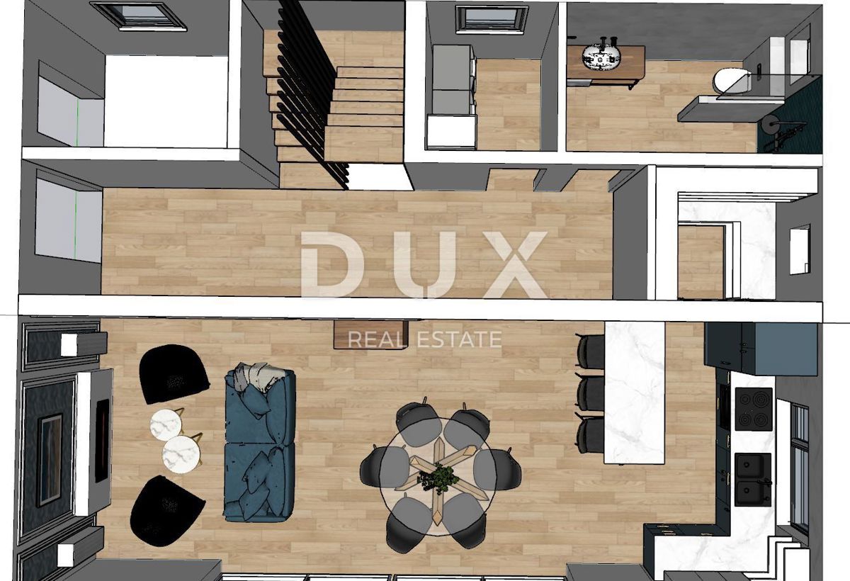 RIJEKA, KOSTRENA - Casa indipendente 4 camere da letto + soggiorno - piscina, giardino e vista!