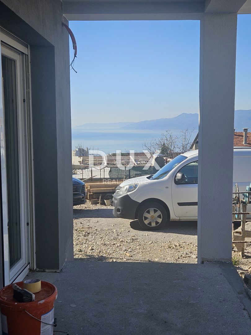 SRDOČI, ZAMET GORNJI, MARINIĆI - appartamento 64,55m2 piano terra, soggiorno + 2 camere da letto con vista mare + dintorni