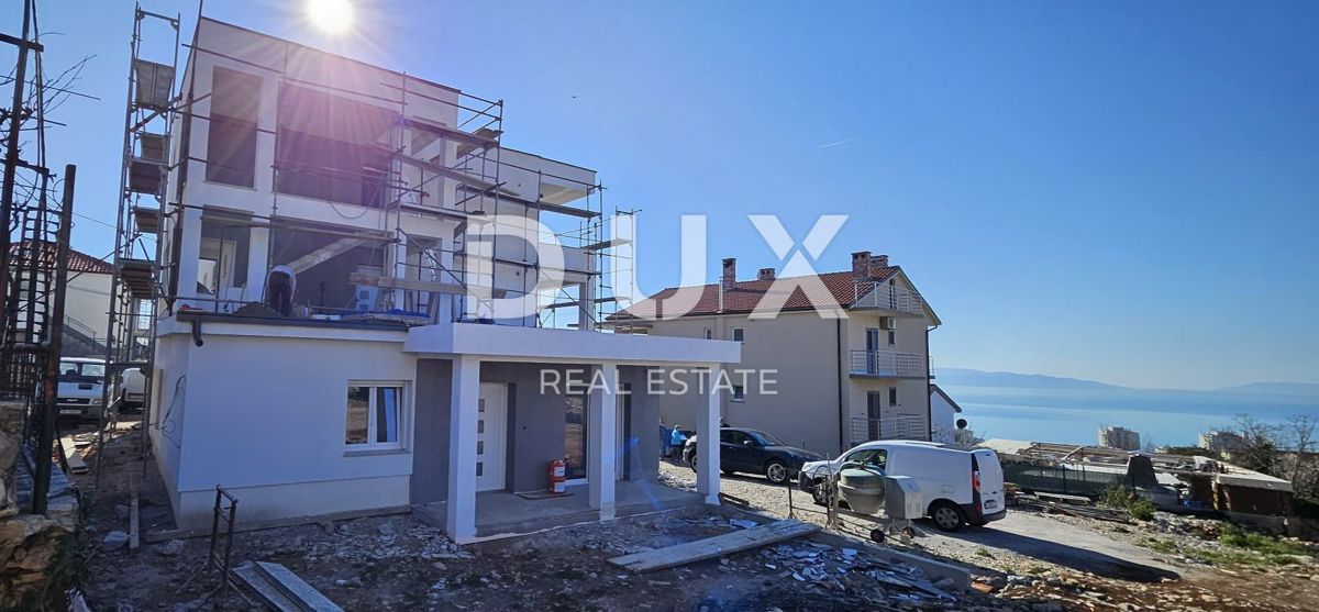 SRDOČI, ZAMET GORNJI, MARINIĆI - appartamento 64,55m2 piano terra, soggiorno + 2 camere da letto con vista mare + dintorni