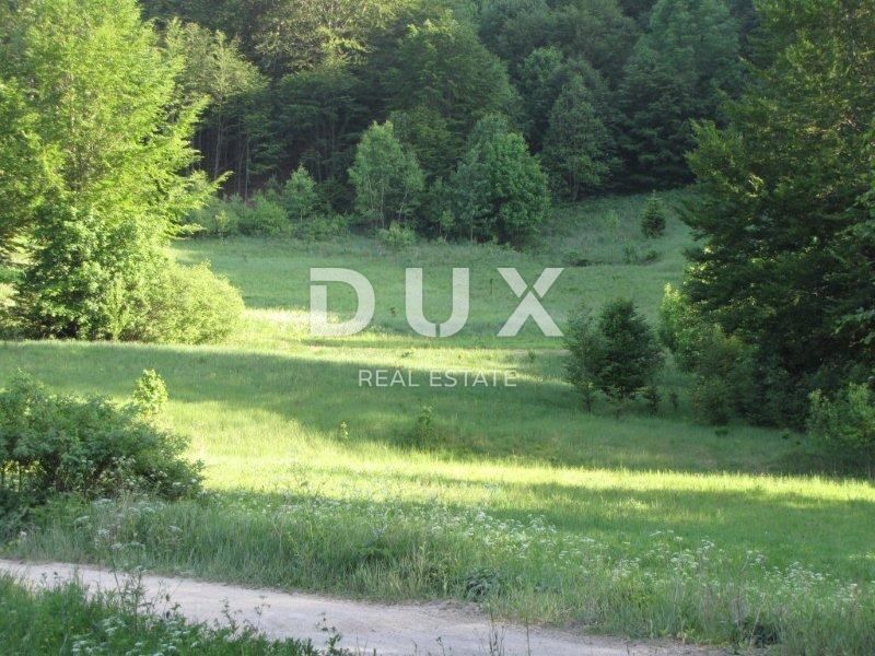 GORSKI KOTAR, FUŽINE - terreno edificabile (strutture turistiche rurali) 4762 m2 con progetto preliminare, prezzo ribassato, 15 EUR m2, OCCASIONE ECCEZIONALE!!!!