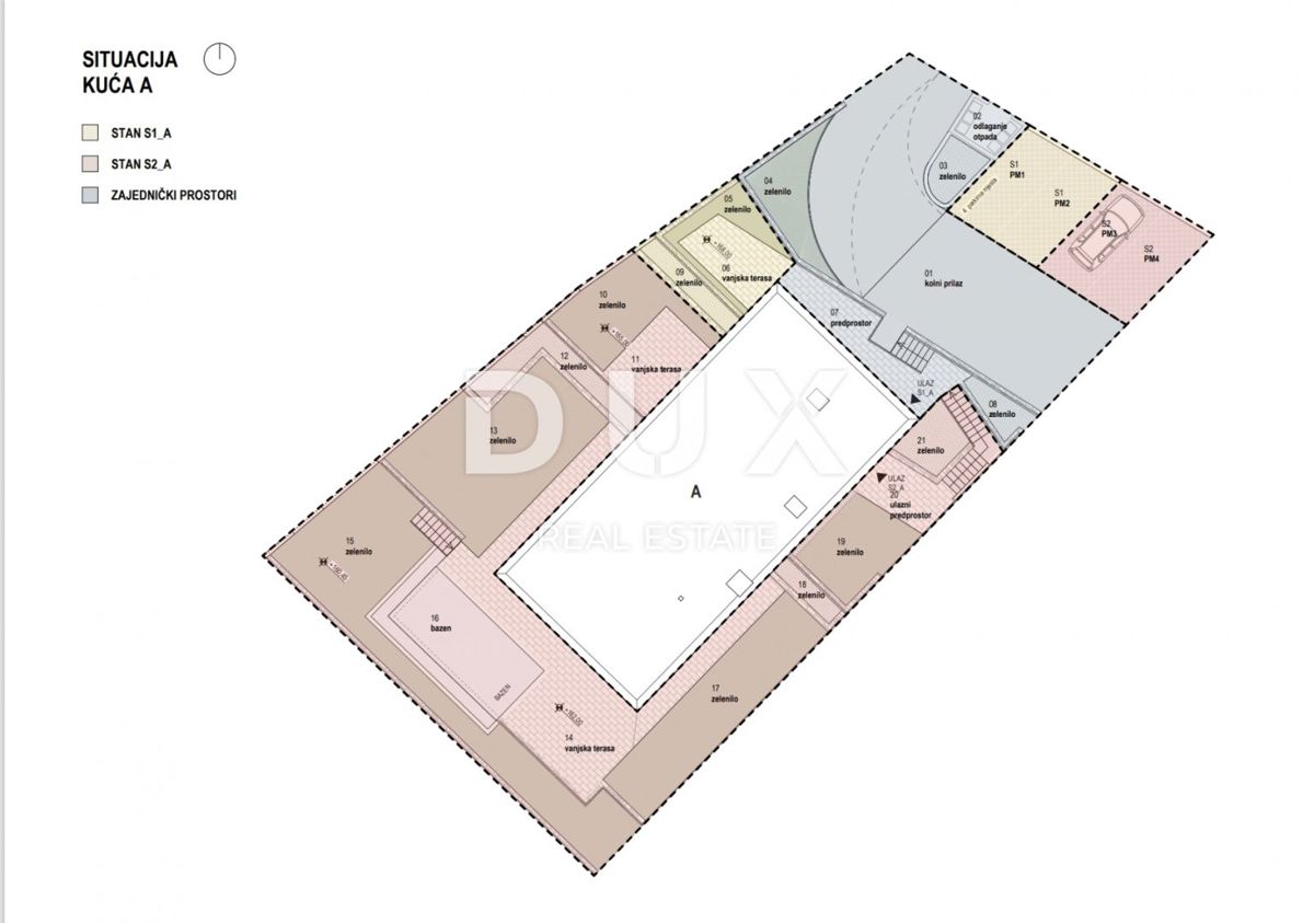 RIJEKA, KOSTRENA - esclusivo appartamento duplex 209,14 m2 nuova costruzione con splendida vista mare e piscina + giardino 356,39 m2 - S2-A