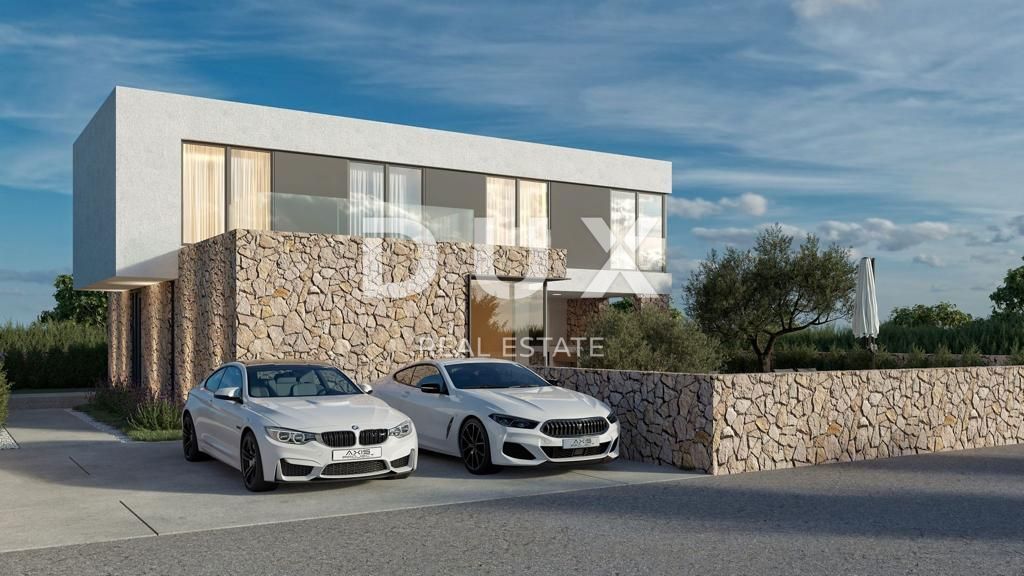 ISOLA DI PAG, KOLAN - villa 200m2 con piscina + area 400m2