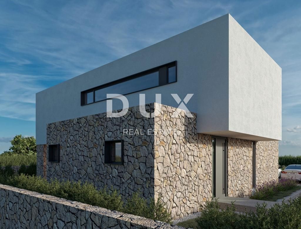 ISOLA DI PAG, KOLAN - villa 200m2 con piscina + area 400m2