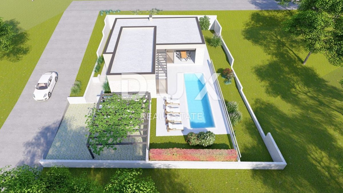 ISTRIA, LABIN - Terreno edificabile con permesso in posizione fantastica