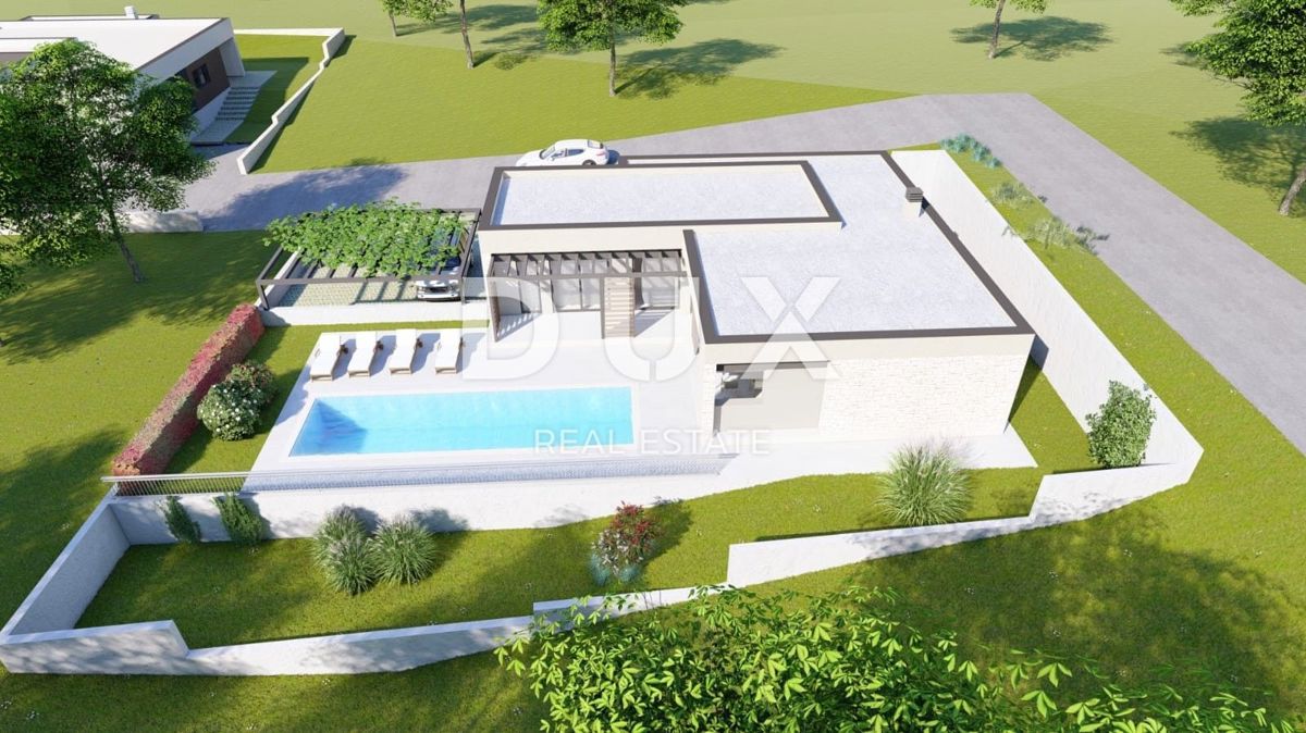 ISTRIA, LABIN - Terreno edificabile con permesso in posizione fantastica