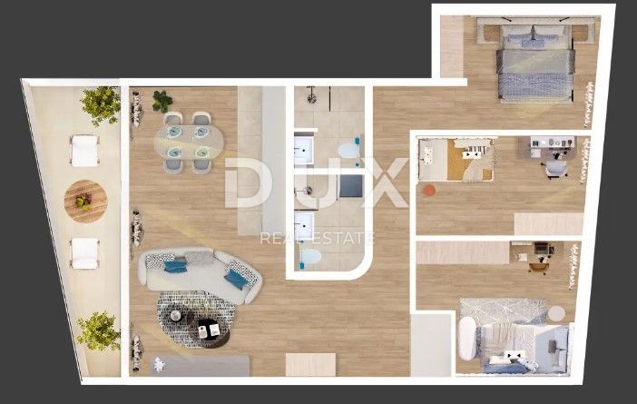 RIJEKA, KANTRIDA - 3 camere da letto + soggiorno, bellissimo appartamento in un nuovo edificio S22