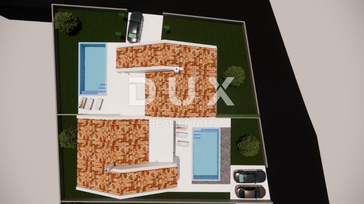 ISTRIA, KAŠTELIR - Casa bifamiliare in costruzione