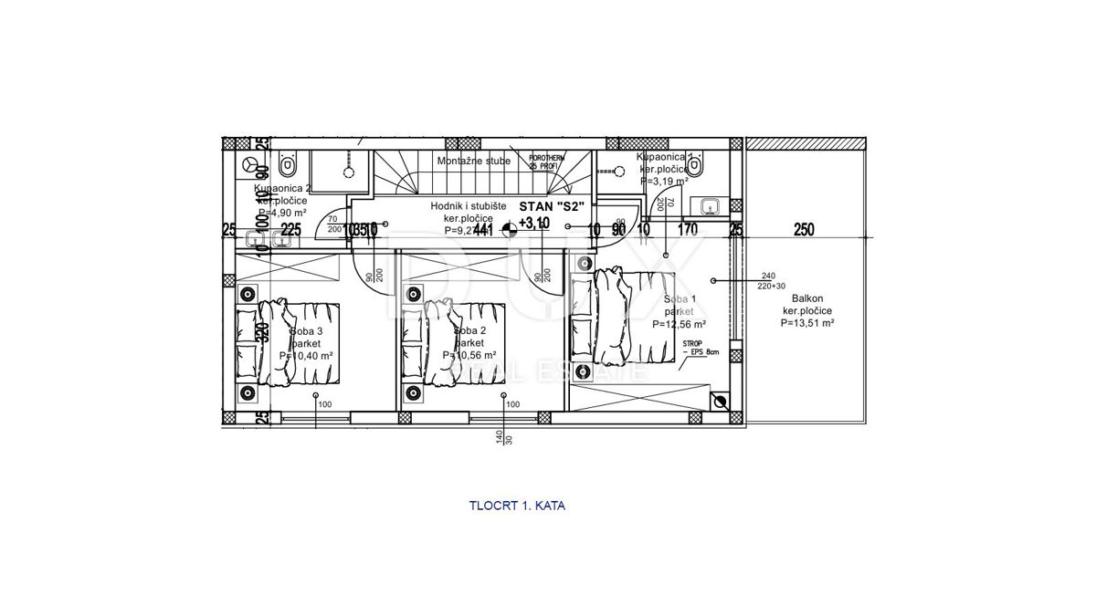 Appartamento Ika, Opatija - Okolica, 127m2